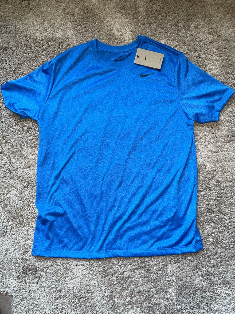 NWT Nike Men’s Royal Blue Short Sleeve Mesh Athletic Tee size large